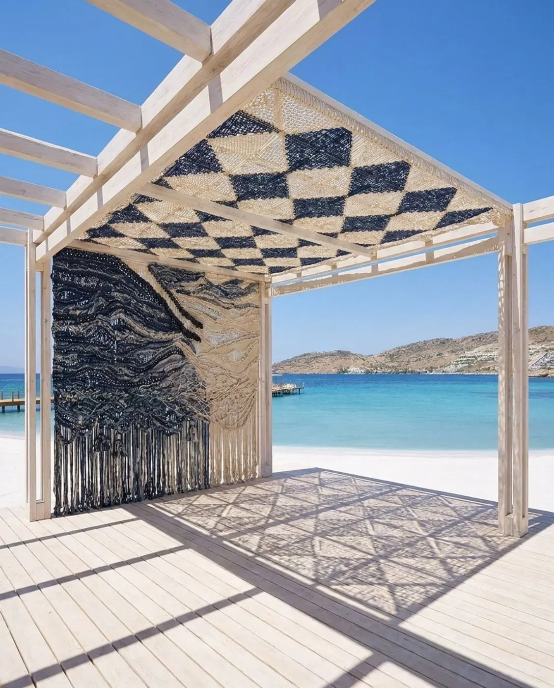 Makrome Pergola Gölgelik Paneli
