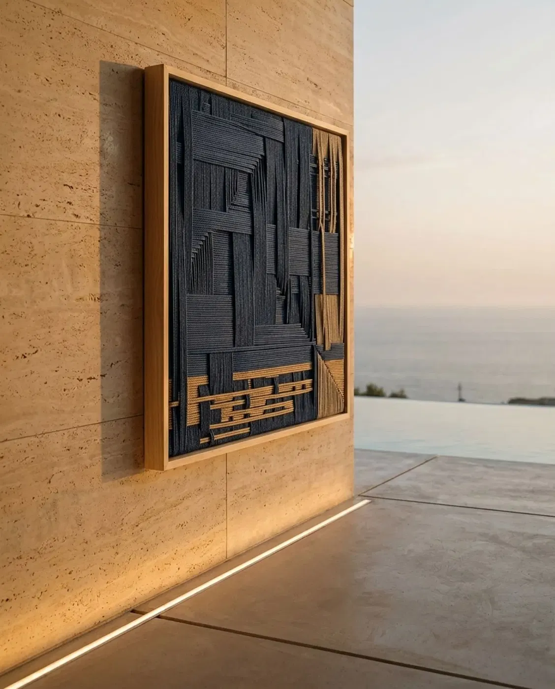 Çerçeveli Dokuma Kabartma Panel