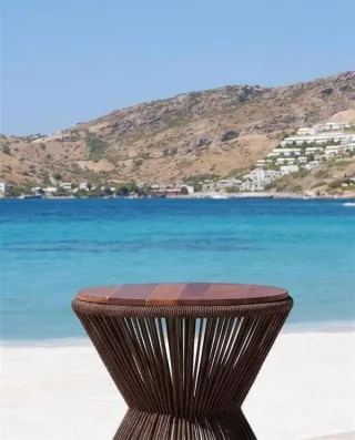 Kum Saati Formunda Örgü Yan Sehpa · 3